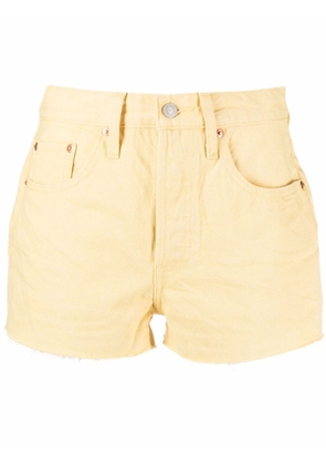 Levi's raw-cut hem shorts - Yellow