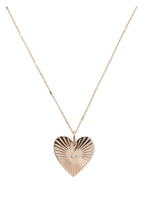 Zoë Chicco 14kt yellow gold Radiant Heart diamond necklace