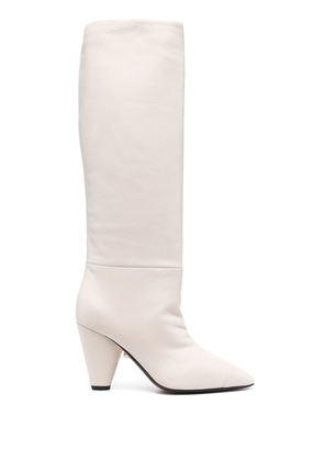 Alevì pointed knee-length boots - Neutrals