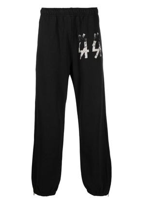44 LABEL GROUP 44 logo-print track pants - Black