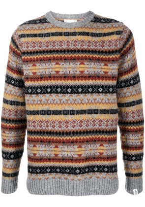 Mackintosh IMPULSE Fair Isle knit jumper - Grey