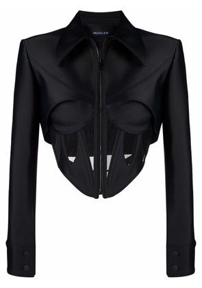 Mugler corset-inspired jacket - Black