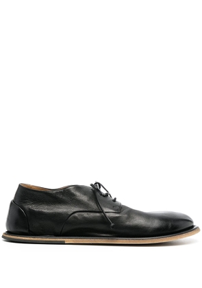 Marsèll flat-rounded lace-uo leather shoes - Black