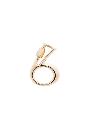 Marla Aaron Number 6 14kt yellow gold charm
