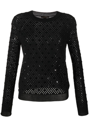 Louis Vuitton Pre-Owned sequin-embellished jumper - Black