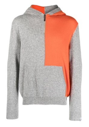 Mackintosh colour-block wool hoodie - Grey