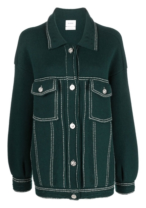 Barrie knitted button-front jacket - Green