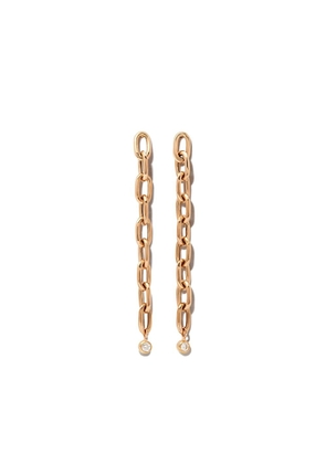 Zoë Chicco 14kt yellow gold diamond chain-link drop earrings