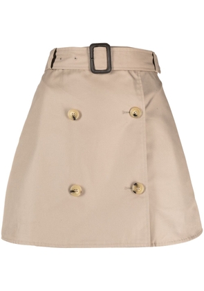 Mackintosh belted double-breasted skirt - Neutrals