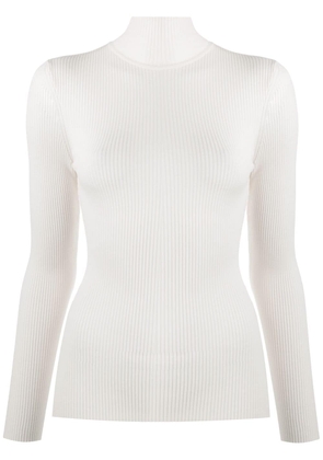 Wolford roll-neck fitted jumper - Neutrals