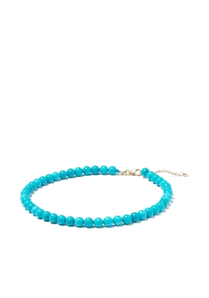 Mateo 14kt yellow gold turquoise anklet