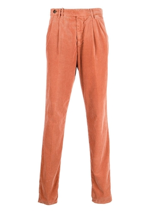 Brunello Cucinelli straight-leg corduroy trousers - Orange