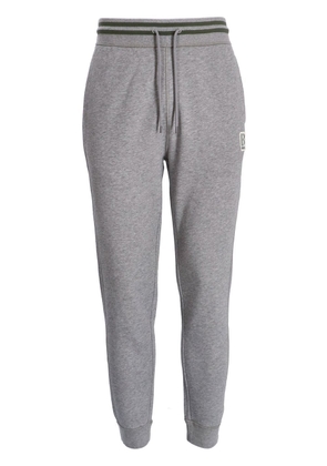 BOSS logo-patch tapered track trousers - Grey