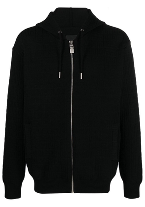 Givenchy GG-logo zip-up hoodie - Black