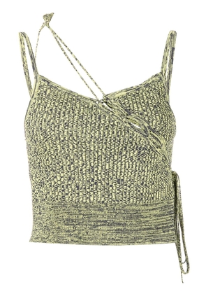 Christopher Esber lace-tie camisole - Green