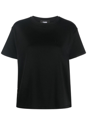 Karl Lagerfeld monogram-print panel sweatshirt - Black