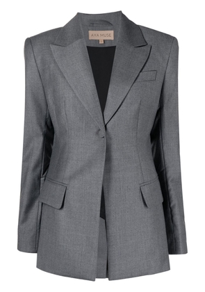 Aya Muse single-breasted tailored blazer - Grey