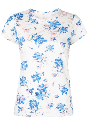 rag & bone floral print T-shirt - Blue