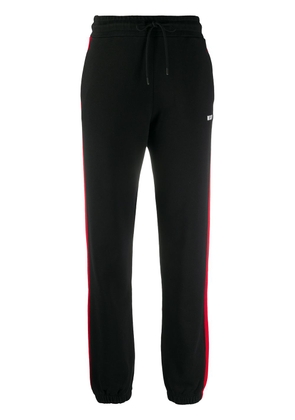 MSGM side-panel tapered track pants - Black