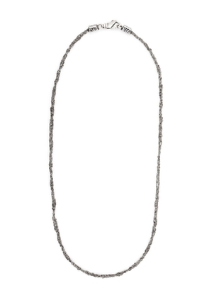 Emanuele Bicocchi crocheted chain necklace - Silver
