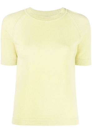 Barrie cashmere short-sleeve top - Green