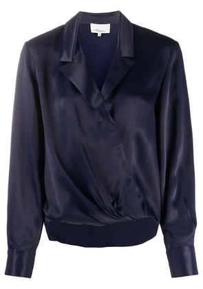 3.1 Phillip Lim wrap-style long-sleeve blouse - Blue