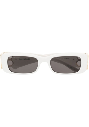 Balenciaga Eyewear BB0096S BB-plaque sunglasses - White