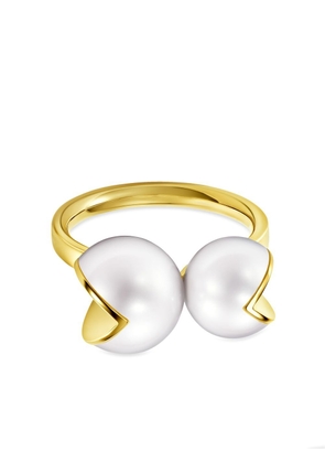 TASAKI 18kt yellow gold M/G TASAKI WEDGE pearl ring