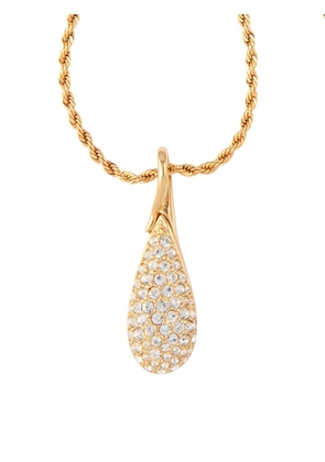 Susan Caplan Vintage 1980s Swarovski chain necklace - Gold
