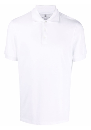 Brunello Cucinelli short-sleeve polo shirt - White