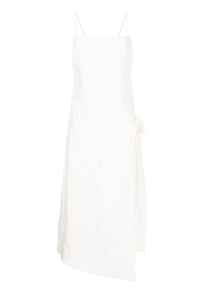 Alexis wrap-design maxi dress - White