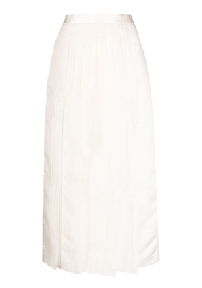 Tibi midi pleated skirt - White