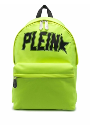 Philipp Plein logo-print backpack - Yellow
