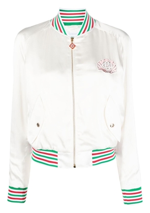 Casablanca Embleme De Cygne Souvenir jacket - White