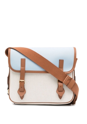 Mackintosh x L/Uniform small panelled satchel - Blue