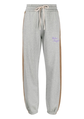 Palm Angels Angels logo-embroidered track pants - Grey