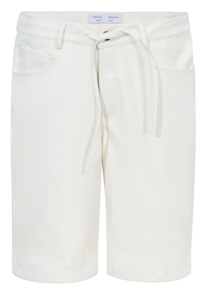 Proenza Schouler White Label faux-leather knee-length shorts