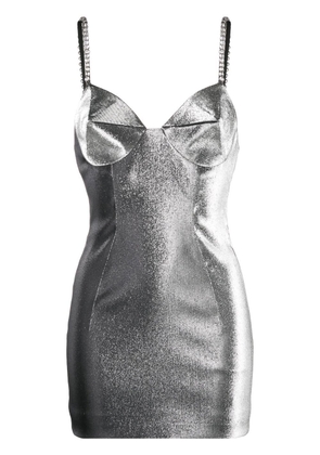 AREA metallic minidress - Silver