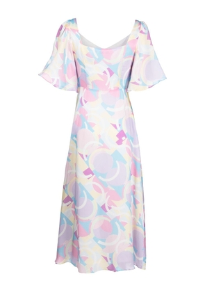 Olivia Rubin Savannah flared midi dress - Multicolour