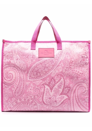 ETRO paisley-print tote bag - Pink
