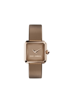 Dolce & Gabbana Sofia square-face 11mm watch - Brown