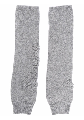 Barrie cashmere mittens - Grey