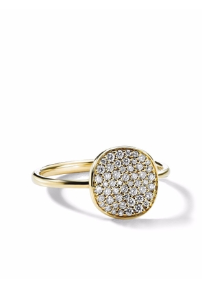 IPPOLITA 18kt yellow gold Stardust small flower diamond disc ring