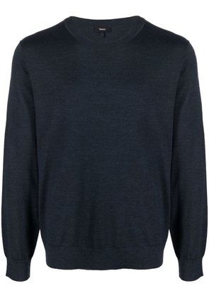 Theory round-neck knit jumper - Blue