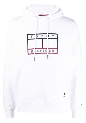 Tommy Hilfiger logo-print hoodie - White