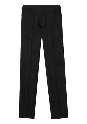 Burberry Equestrian Knight-motif tailored trousers - Black