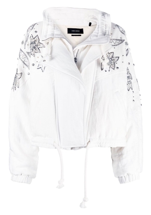 ISABEL MARANT Kalassia embroidered jacket - White