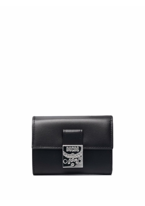 MCM buckle-fastening leather purse - Black