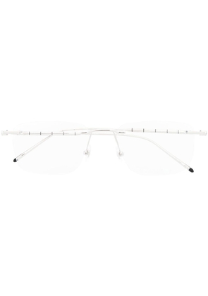 Montblanc rimless square-frame glasses - Silver