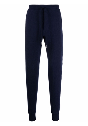 TOM FORD drawstring-waist cashmere track trousers - Blue